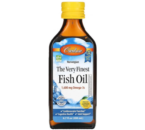 Рыбий жир Carlson Fish Oil 1600 мг 200 мл лимон
