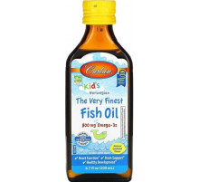 Омега 3 для дітей Carlson Fish Oil 200 мл лимон