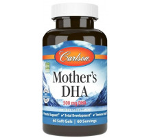 Докозагексаеновая кислота (ДГК) для кормящих мам Carlson Mother's DHA 500 мг 60 капс