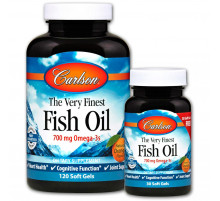 Рыбий жир Carlson Fish Oi 350 мг 120+30 капсул Апельсин