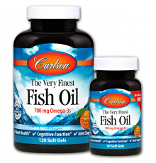 Риб'ячий жир Carlson Fish Oi 350 мг 120+30 капсул Апельсин
