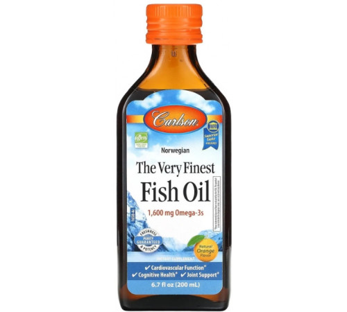 Рыбий жир Carlson Fish Oil 200 мл апельсин