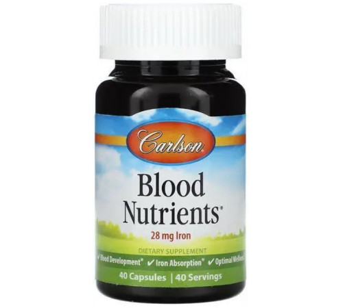 Комплекс для серця та судин Carlson Blood Nutrients 40 капс