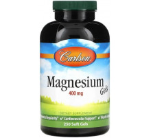 Магний оксид Carlson Magnesium Gels 400 мг 250 гелевых капсул
