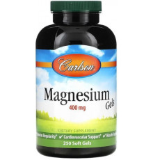 Магній оксид Carlson Magnesium Gels 400 мг 250 гелевих капсул