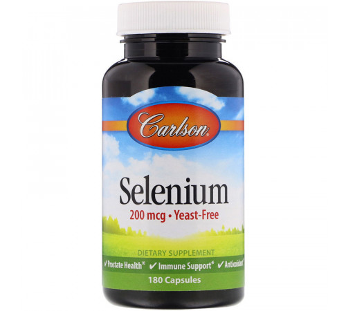 Селен Carlson Selenium 200 мкг 180 капсул