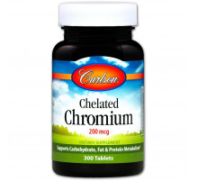 Хром хелат Carlson Chelated Chromium 200 мкг 300 таблеток