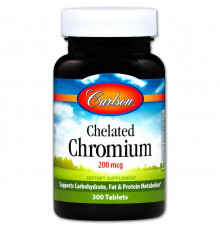 Хром хелат Carlson Chelated Chromium 200 мкг 300 таблеток