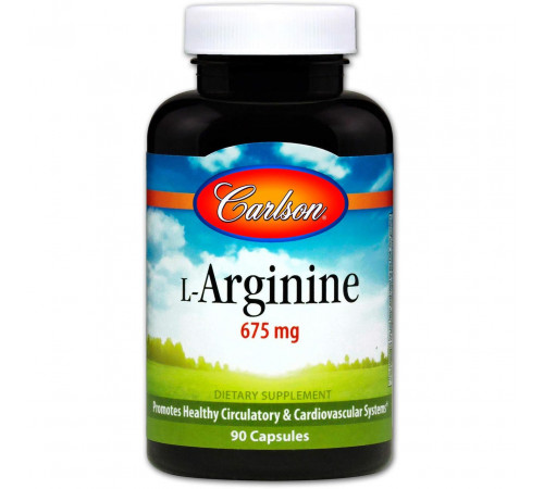 Аргінін Carlson L-Arginine 675 мг 90 капс