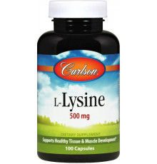L-лізин Carlson L-Lysine 500 мг 100 капс