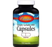 Желатинова капсула велика Carlson Large # 00 Empty Caps 150 капс