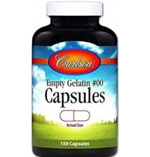 Желатинова капсула велика Carlson Large # 00 Empty Caps 150 капс