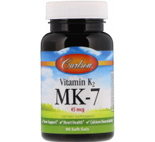 Вітамін K2 MK-7 Carlson Vitamin K2 MK-7 45 мкг 90 гел капс