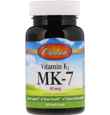 Вітамін K2 MK-7 Carlson Vitamin K2 MK-7 45 мкг 90 гел капс