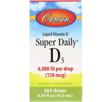 Вітамін D3 масляний Carlson Vitamin D3 6,000 МЕ 10.3 мл