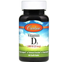 Витамин Д3 Carlson Vitamin D 1000 МЕ 60 гел капс