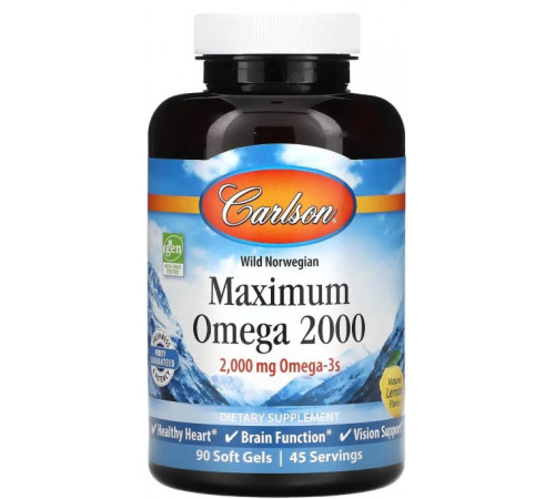Максимальна Carlson Maximum Omega 2000 мг 90 капс