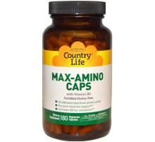 Комплекс аминокіслот Country Life Max-Amino 180 кап