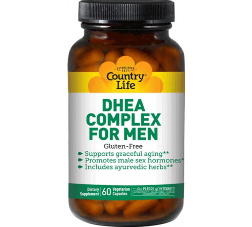 Гормон дгеа сульфат Country Life DHEA 60 кап