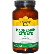 Магній цитрат Country Life Magnesium Citrate 250 мг 120 таблеток
