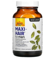 Витамины для кожи и волос для мужчин Country Life Maxi Hair 60 капсул