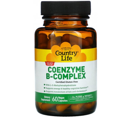 Вітаміни групи В Country Life Coenzyme B-Complex 60 капсул