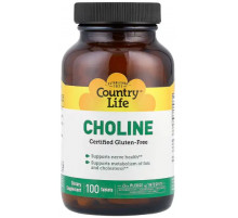 Холін Country Life Choline 100 таб