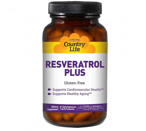 Ресвератрол Country Life Resveratrol 120 капсул