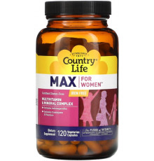 Мультивітаміни для жінок Country Life Multivitamin & Mineral 120 капсул