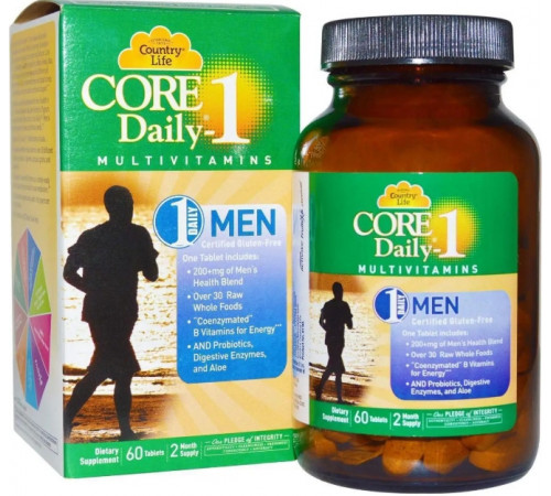 Вітаміни для чоловіків  Multivitamins Country Life 60 таб