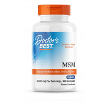 МСМ метилсульфонілметан Doctors Best MSM 180 капсул