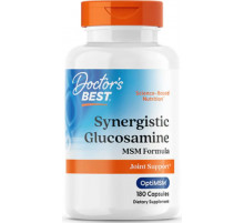 Глюкозамін для кісток та суглобів Doctor's Best Glucosamine MSM 180 капс
