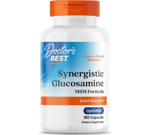 Глюкозамін для кісток та суглобів Doctor's Best Glucosamine MSM 180 капс