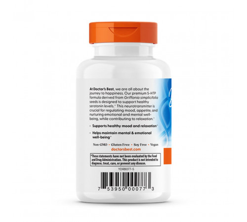 5-HTP 5-гідрокси L-триптофан Doctor's Best 60 вег капс