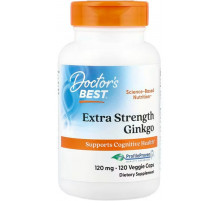 Гинкго Билоба экстрасильный Doctors Best Extra Strength Ginkgo 120 капс