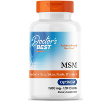 Метилсульфонилметан МСМ 1500 Doctors Best MSM with OptiMSM 120 капс