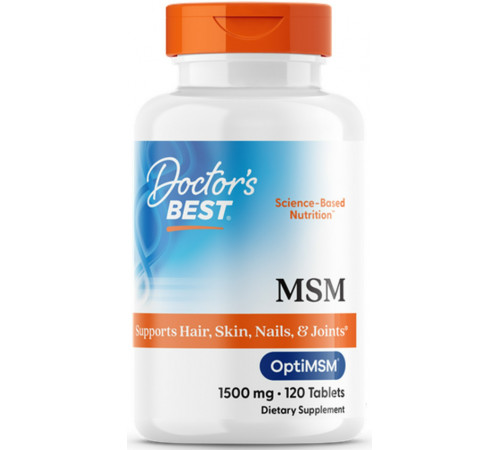 Метилсульфонілметан МСМ 1500 Doctors Best MSM with OptiMSM 120 капс