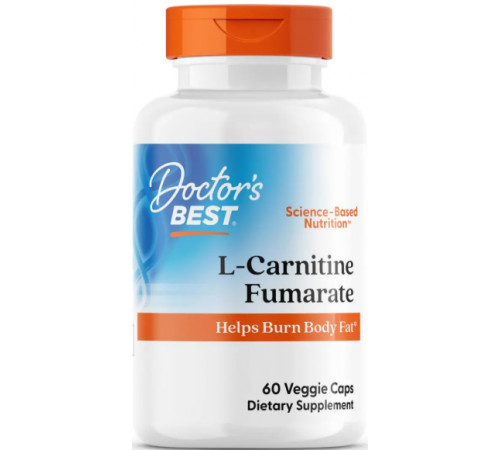 Л-карнітин Doctor's Best L-Carnitine Fumarate with Biosint Carnitine 60 вег капс