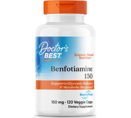 Бенфотіамін Doctor's Best Benfotiamine 120 вег капс