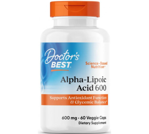 Альфа-липоевая кислота Doctor's Best Alpha-Lipoic Acid 60 капс