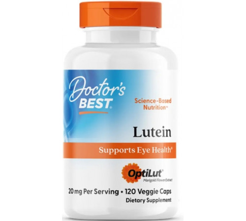 Лютеїн Doctors Best Lutein with OptiLut 20 мг 120 вег капс