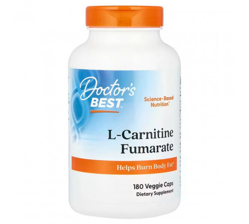 Карнітін фумарат Doctor's Best L-Carnitine Fumarate 180 вег капс