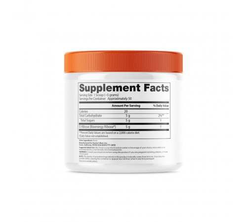 Д рибоза Doctor's Bes D-Ribose 250 г
