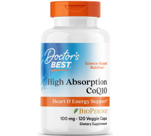 Коензим Q10 з біоперином Doctor's Best CoQ10 with BioPerine 100 мг 120 капс