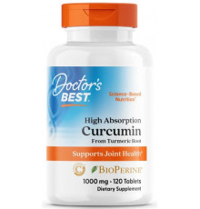 Куркумін Doctor's Best High Absorption Curcumin 1000 мг 120 вег таб