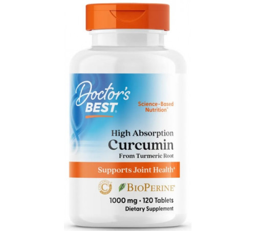 Куркумін Doctor's Best High Absorption Curcumin 1000 мг 120 вег таб