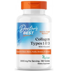 Колаген 1 і 3 тип Doctor's Best Collagen 1000 мг 180 таблеток