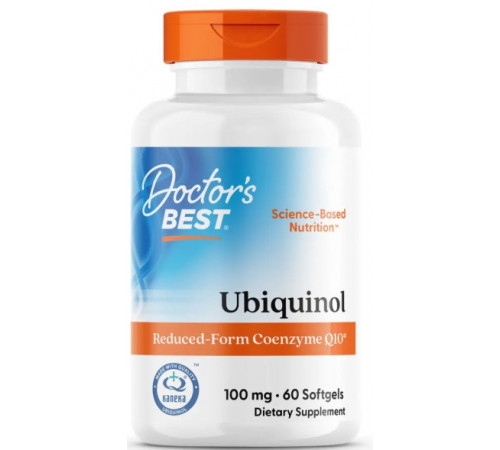 Убіхінол Doctor's Best Ubiquinol с Kaneka Q+ 100 мг 60 капс