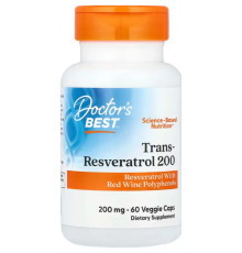 Ресвератрол Doctor's Best Trans-Resveratrol 200 мг 60 вег капс