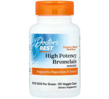 Бромелайн для імунітету Doctor's Best  High Potency Bromelain 500 мг 90 капс